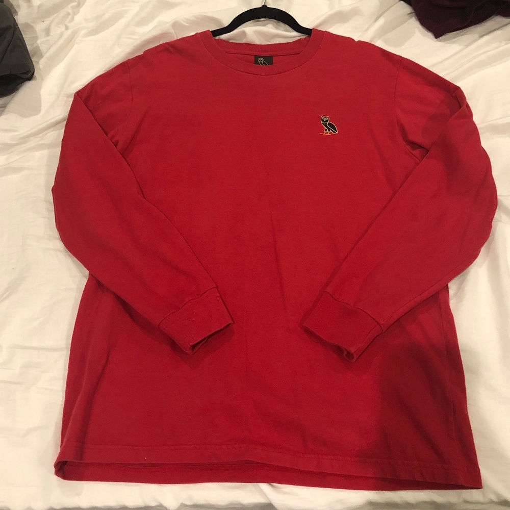 OVO Long sleeve T-shirt in Red